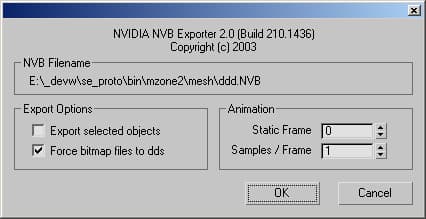 NVB Exporter for 3DS max 8